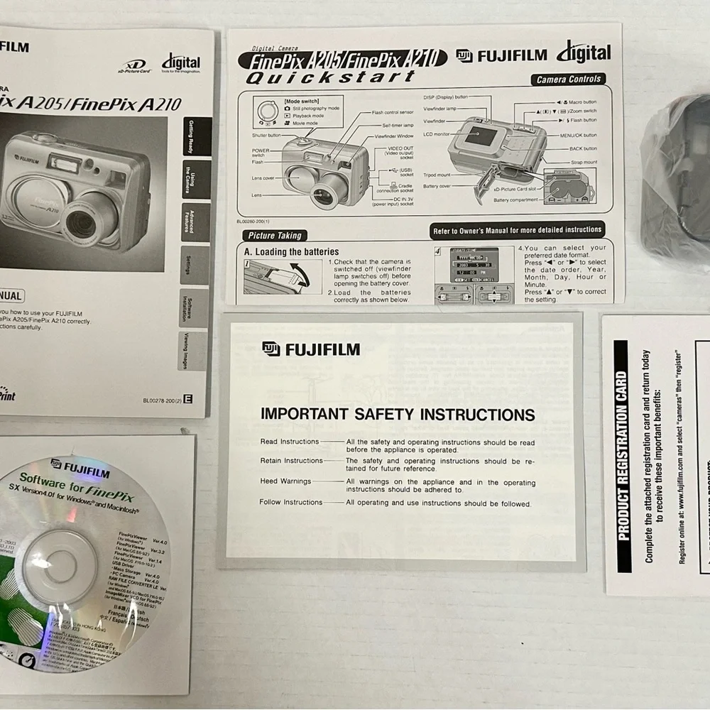 Fujifilm Olympus Stylus 760 Digital Camera (2007) TESTED & WORKING